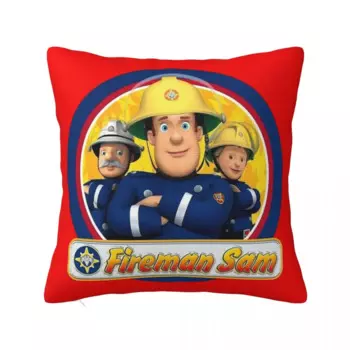 Наволочка Fireman Sam с рисунком, декоративная лампа, квадратная, 40 х40 см