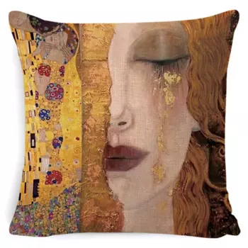 Наволочка Gustav Klimt Linen Cotton 45x45 см