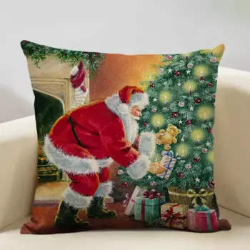 Наволочка HAAFKK Рождественская серия 45x45 см