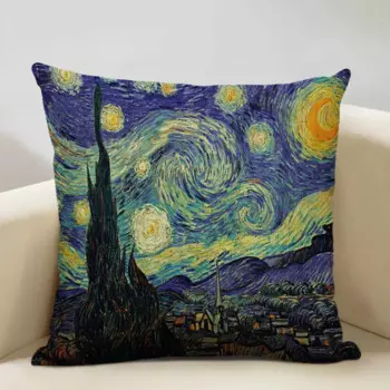 Наволочка HAAFKK с принтом подсолнуха 45x45 см