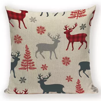 Наволочка из льна бежевая 45x45 см