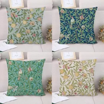 Наволочка из полиэстера Plant Bird Pattern 40x40 см