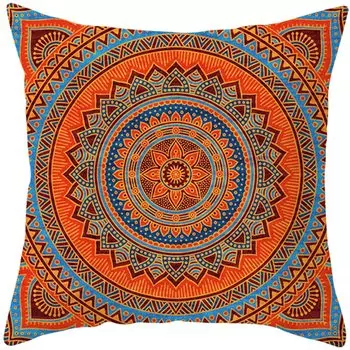 Наволочка mandala print полиэстер велюр 40x40 см
