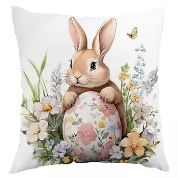 Наволочка Пасхальный кролик Полиэстер