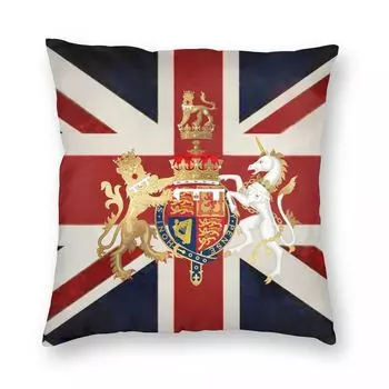 Наволочка Union Jack полиэстер/лен