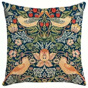 Наволочка William Morris с цветочным рисунком