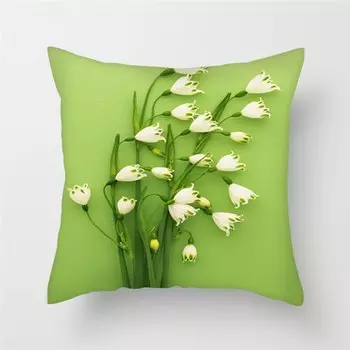 Наволочка YIERNINL с рисунком подсолнуха, лотоса, лилии, розы 45x45 см