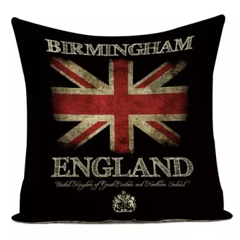 Наволочка ZXZXOON с принтом, лен/хлопок, 45x45 см