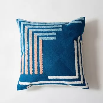 Наволочки efundeal геометрические вышитые розовый бежевый