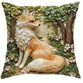 Декоративные наволочки Forest Animals полиэстер велюр
