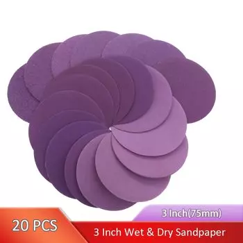 Наждачные диски VIBRATITE DIY Supplies Woodworking 75 мм, 20 шт