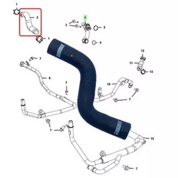 NBJKATO новый оригинальный шланг для обводной трубы охлаждающей жидкости двигателя 68147604AA,68211200AC,68253365AA для Jeep Grand Cherokee