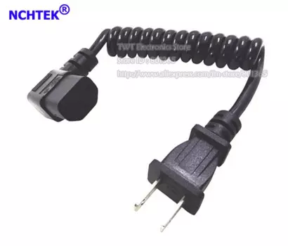 NCHTEK NEMA 1-15P штекер-Угловой IEC 320 C13 гнездо переменного тока портативный PU выдвижной пружинный кабель питания/Бесплатная доставка/1 шт.