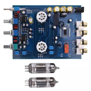 NE5532 DC12V2A Bluetooth 4,2 HIFI предусилитель 6J5 домашний аудиоламповый усилитель Fever желчный предусилитель тональная плата 470 мкФ/25 В