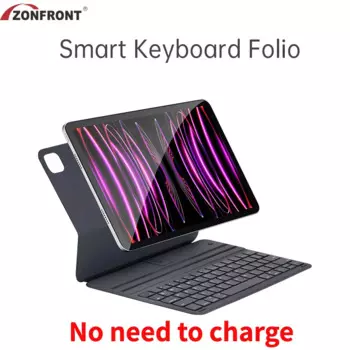 Не нужно заряжать волшебную клавиатуру Folio для IPad Pro 11 Air 4 Air 5 10,9 дюйма, легкая беспроводная Bluetooth клавиатура