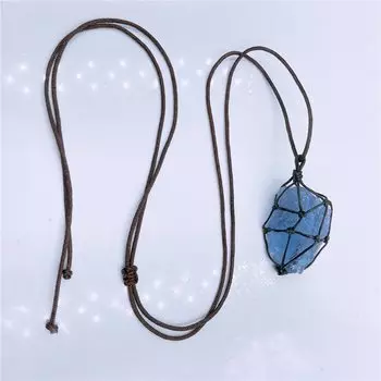 Небесно-Голубой флюорит подвеска MUSESQIAO