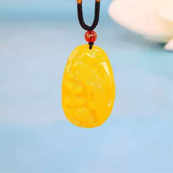 Нефритовый кулон с Фениксом, с резьбой, из натуральных драгоценных камней
