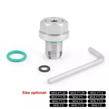 Негабаритная пробка для слива масла Piggyback, комплект для ремонта резьбы масляного поддона из нержавеющей стали с самонарезом