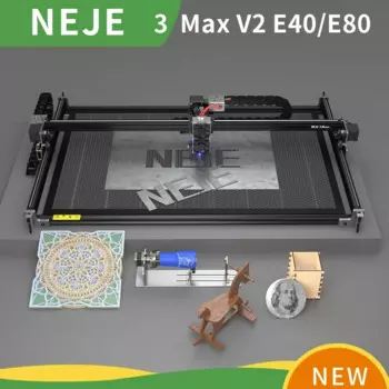 NEJE 3 Max V2 80 Вт/120 Вт Лазерный Гравировальный режущий станок деревообрабатывающий инструмент бизнес-машина с воздушным помощником лазерный станок с ЧПУ лазерный гравер