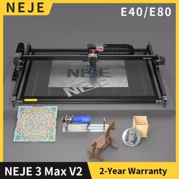 NEJE 3 MAX V2 E40 E80 лазерный гравировальный станок, деревообрабатывающий инструмент, бизнес-машина, воздушный помощник, лазерный станок с ЧПУ, лазерный гравер