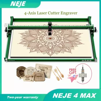 NEJE 4 Max N40630/A40640/E40/E80 ЧПУ лазерный гравер 4-осевой Лазерный Резак маршрутизатор Bluetooth 3D принтер фотоинструменты