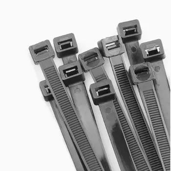 Нейлоновые кабельные стяжки чёрно-белые