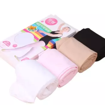 Нейлоновые непрозрачные высокоэластичные профессиональные колготки 90D для балерины детские колготки для танцев высотой 80-145 см детские колготки Skintone