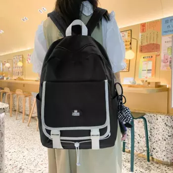 Нейлоновый школьный рюкзак с клиньями, женские рюкзаки для девочек-подростков, Вместительная женская сумка, дорожная школьная сумка, Mochila