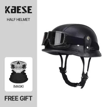 Немецкий классический мотоциклетный шлем Casco Moto полушлем мотоциклетный шлем Ретро Сертификация DOT шлем для мотоцикла с очками