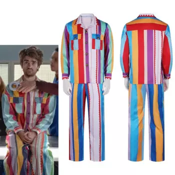 Необыкновенный костюм для косплея jизлона, полосатая Пижама, Люк роллазон, многоцветный костюм для взрослых, мужской костюм на Хэллоуин, карнавал, женский наряд