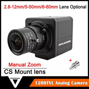 NEOCoolcam 1200TVL CVBS цветная аналоговая камера видеонаблюдения с ручным зумом варифокальная домашняя камера видеонаблюдения полностью металлический корпус