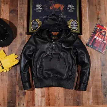 Неокрашенная японская ретро-куртка из воловьей кожи Blunt Razor, пуловер с капюшоном и куртка из натуральной кожи для мужского мотоцикла