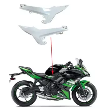 Неокрашенное кожаное сиденье для мотоцикла Kawasaki Ninja 650 ER6F EX650 2017-2019 маленькая левая и правая пластина ABS Инжекция обтекатель