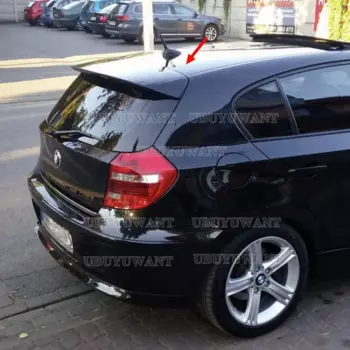 Неокрашенный грунтованный задний багажник крыша губа багажник спойлер из стекловолокна крыло подходит для BMW 1 серии E81 E87 FRP