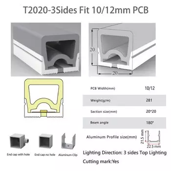 Неоновая силиконовая трубка Xnbada для светодиодной ленты
