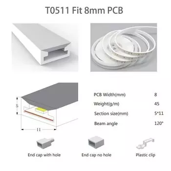 LOAMLIN Неоновая силиконовая трубка для светодиодной ленты