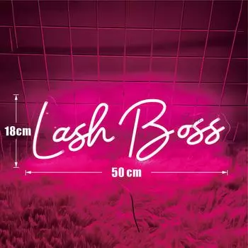 Неоновая вывеска Lash Boss
