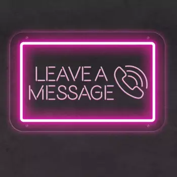 Неоновая вывеска Leave A Message 3D Резьба Свадебная вечеринка Декор Стол Ночник USB Кофе Украшение DEJA TU MENSAJE Светодиодный знак