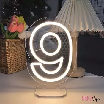 Неоновые цифры HDJSIGN 1-10