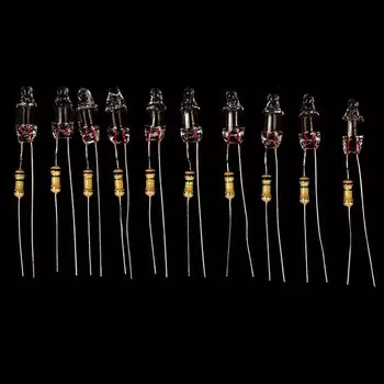 Неоновые лампы HUXUAN 4x10 мм 5x13 мм 220В (10 шт.)