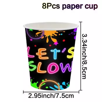 Неоновые наклейки для вечеринки Staraise