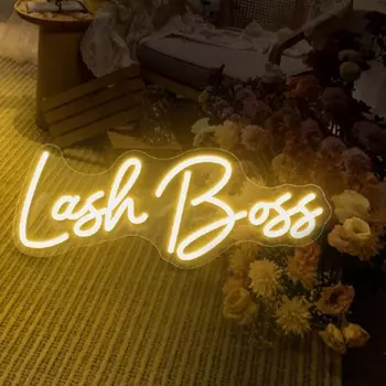 Неоновые огни HDJSIGN Lash Boss Art