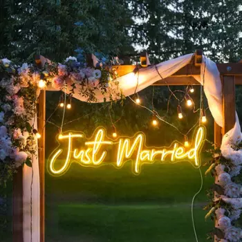 Неоновые вывески ineonlife "Just Married"