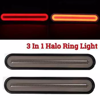 Неоновый светодиодный стоп-светильник для грузовика, 3 в 1, 12-24 В