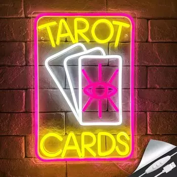 Неоновый знак "Tarot Cards" Heliwey