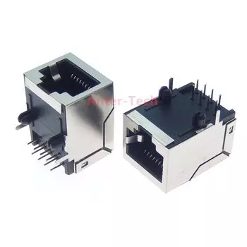 Неподсветный сетевой разъем RJ45