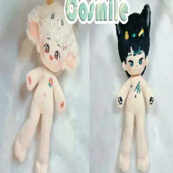 Неразобранный костюм Ван ибо Сяо Чжань пантера СДК для уличных танцев, Длинные ножки, набивной плюшевый плащ 30 см, кукла в виде морской звезды, игрушка для тела