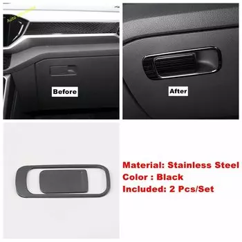 Нержавеющая крышка переключателя управления бардачком для VW Volkswagen T Cross & T-roc & Tiguan & Tharu Taos 2018-2024