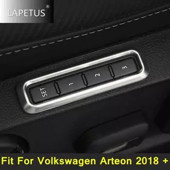 Нержавеющая сталь, автоматический Стайлинг, регулировка сиденья, кнопка переключения памяти, рамка, накладка для Volkswagen Arteon 2018-2024, аксессуары