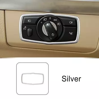Нержавеющая сталь, автомобильный Стайлинг, кнопки переключателя фар, рамка, накладка для BMW X5 E70 X6 E71, аксессуары для интерьера, наклейки
